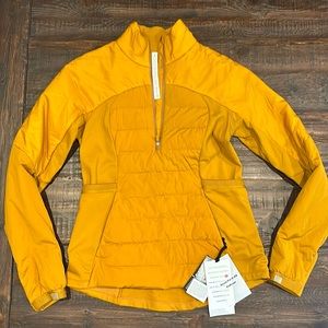 Lululemon Down For It All Pullover. Fools Gold. Size 10.